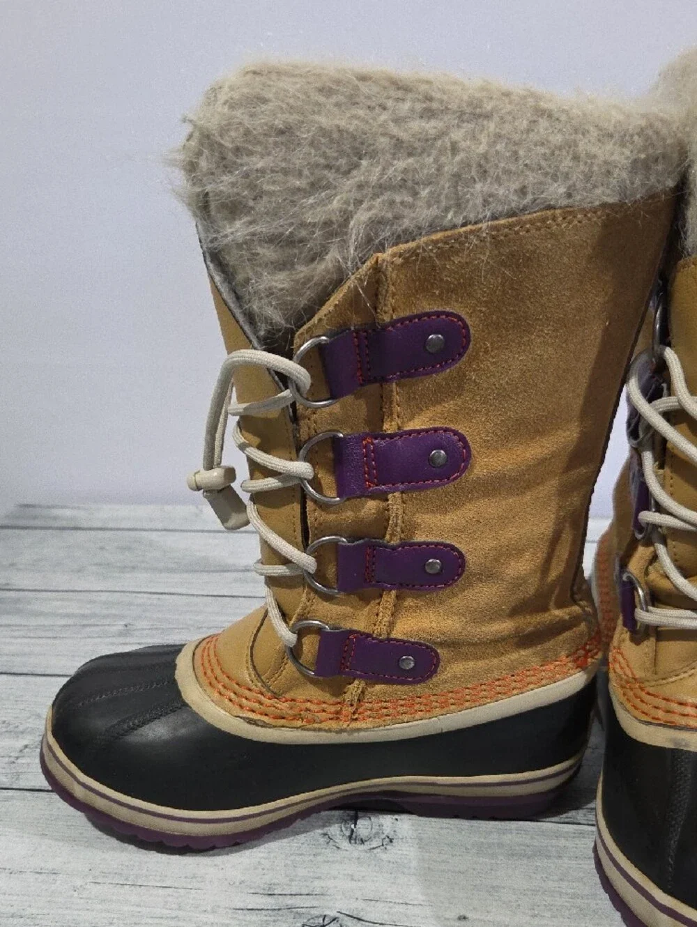 Sorel Joan Of Arctic Youth Waterproof Winter Boots Size 2